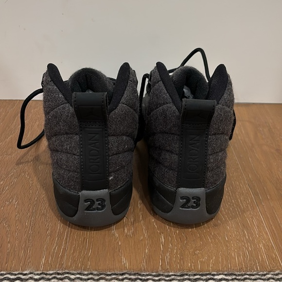 Charcoal grey felt and black leather Jordan’s Never worn! - Picture 3 of 5